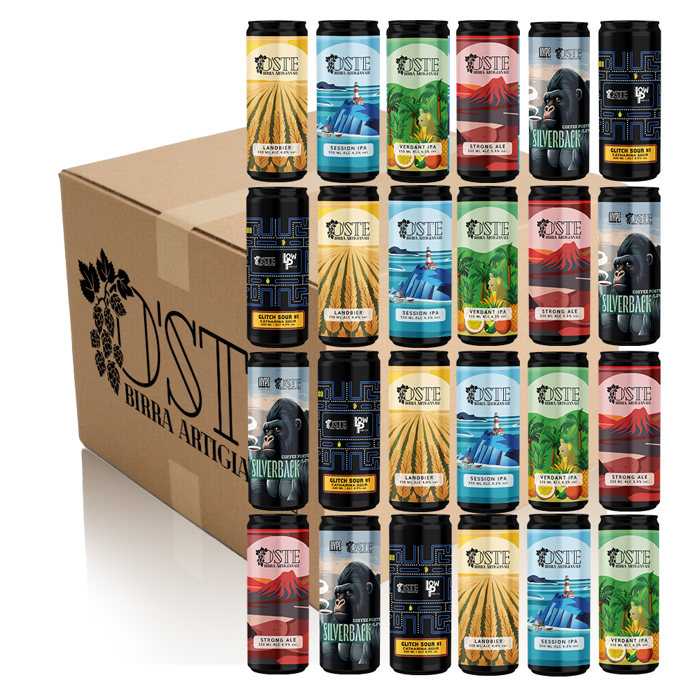 O'Ste Box degustazione 24 birre artigianali miste 330ml