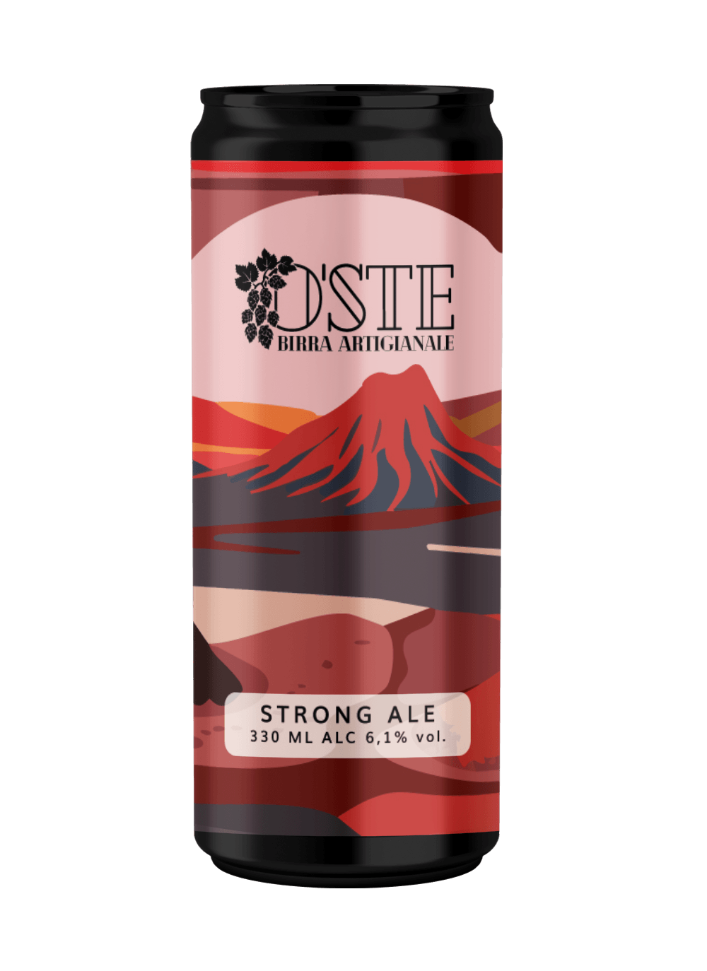O'Ste Strong Ale birra rossa box 4 lattine 330ml caramello