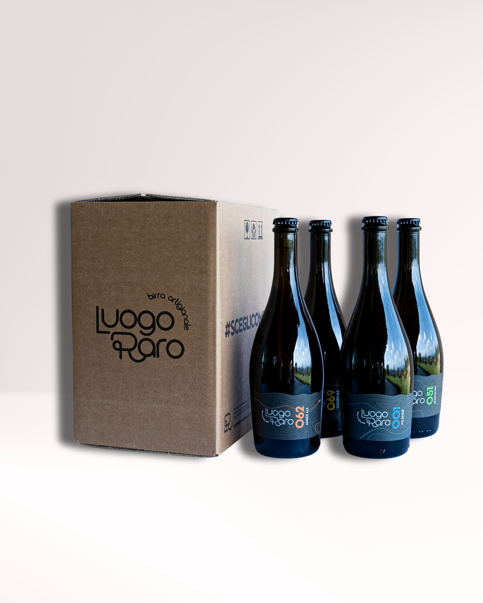 Luogo Raro Idee Regalo Scatola 6x75cl Birra Mista