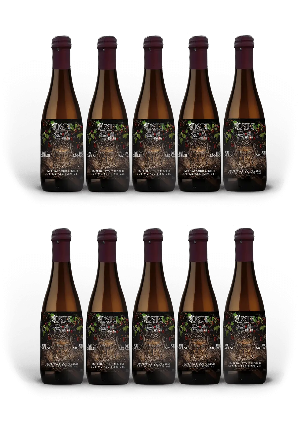 O'Ste Rex Mororum Imperial Stout birra 375ml gelsi neri