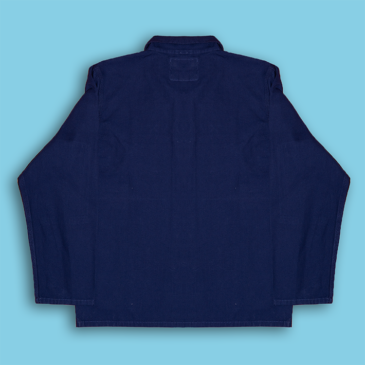 Deya Steady Rolling Man chore jacket indigo cotone organico
