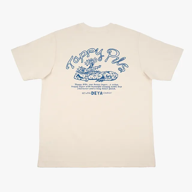 Deya Tappy Pils V3 T-Shirt Natural Raw L cotone riciclato
