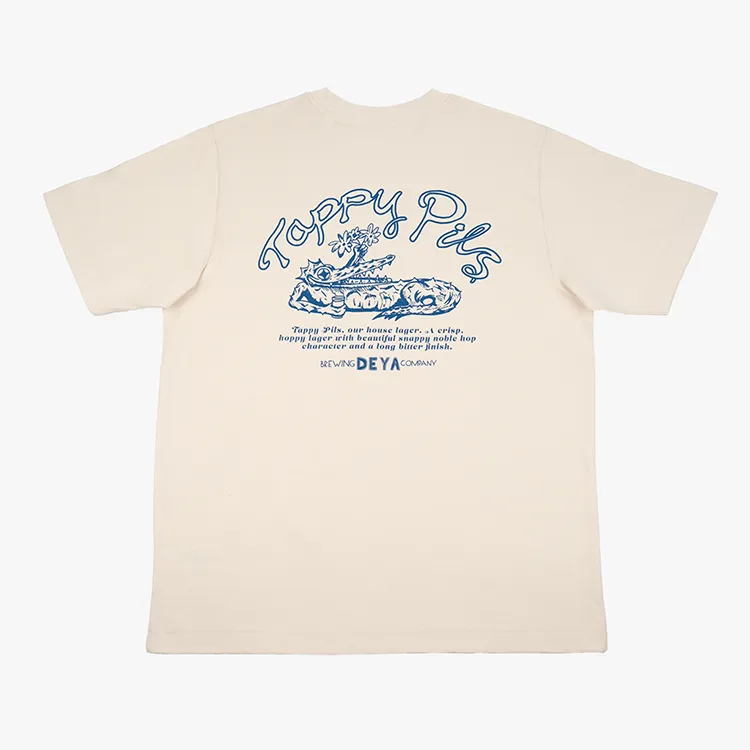 Deya Tappy Pils V3 T-Shirt Natural Raw L cotone riciclato