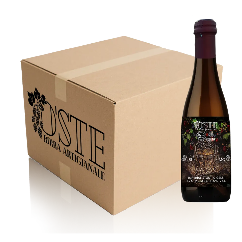 O'Ste Rex Mororum Imperial Stout birra 375ml gelsi neri