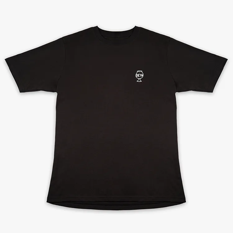 Deya Something Good T-shirt nera cotone bio oversize