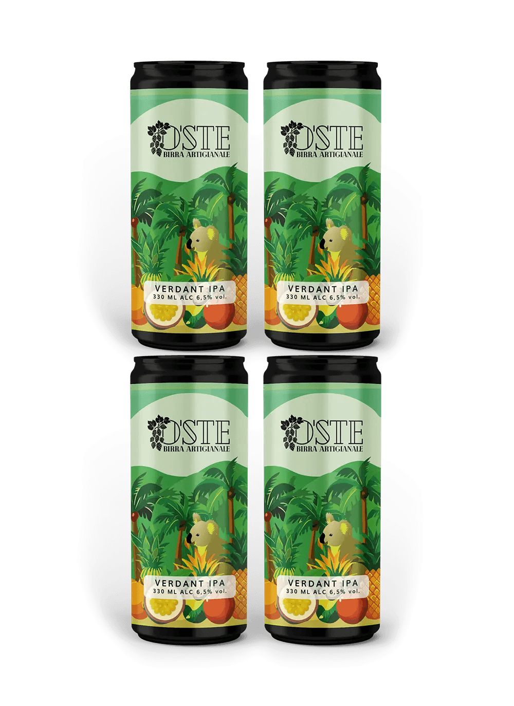 O'Ste Verdant IPA birra artigianale box 4 lattine 330ml tropicale