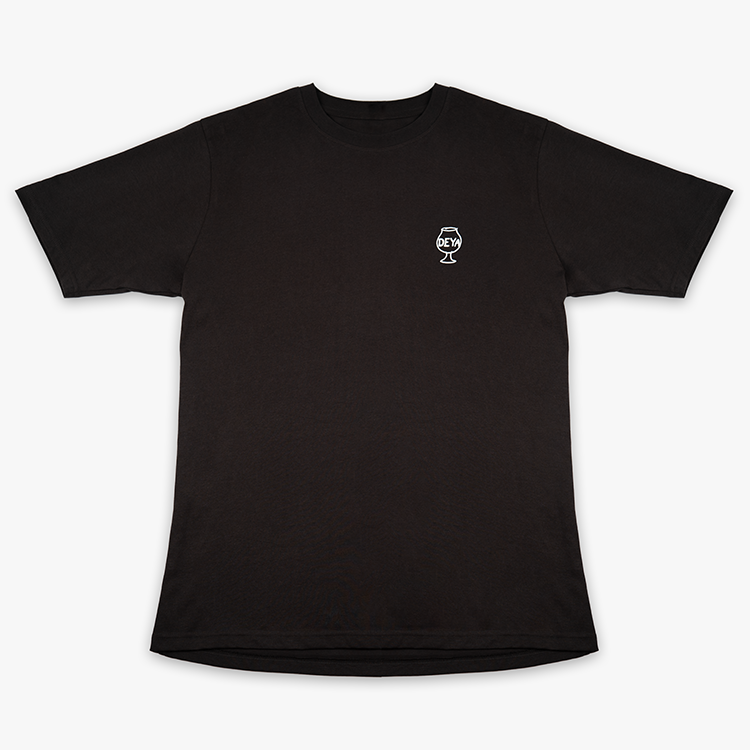 Deya Something Good T-shirt nera cotone bio oversize