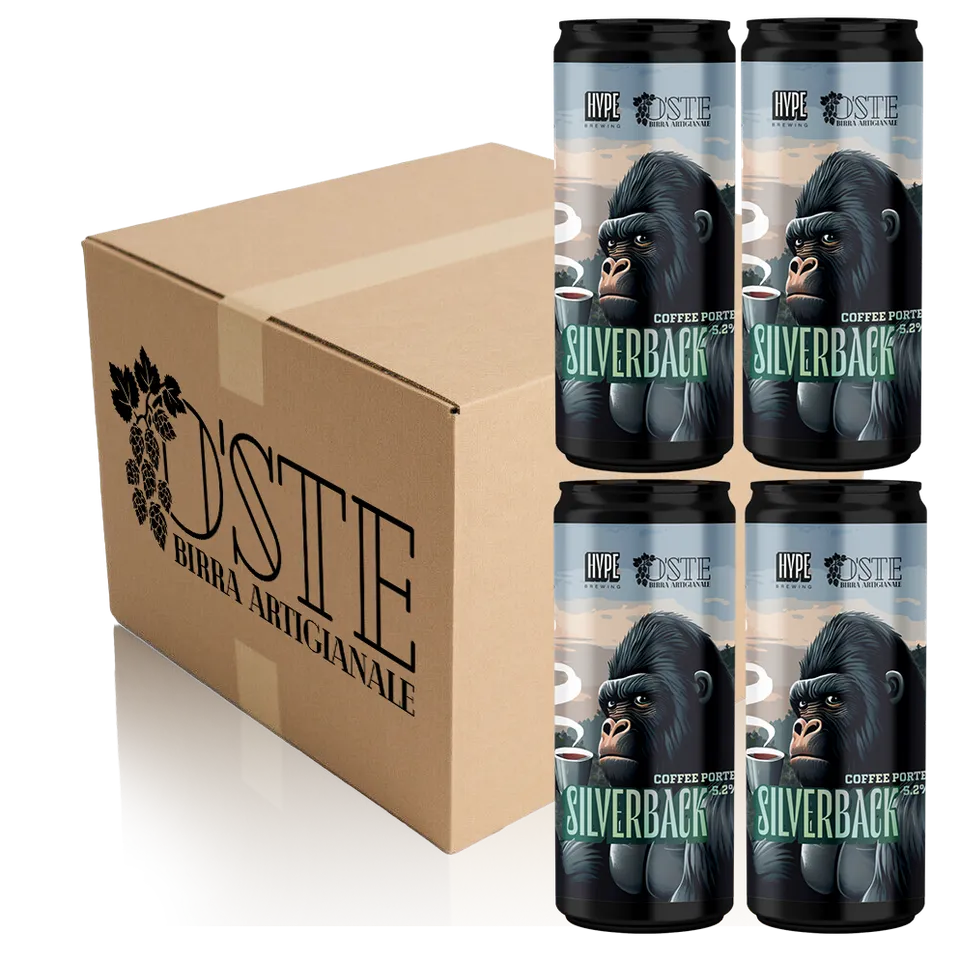 O'Ste Birre artigianali Silverback Coffee Porter lattina 4x330ml