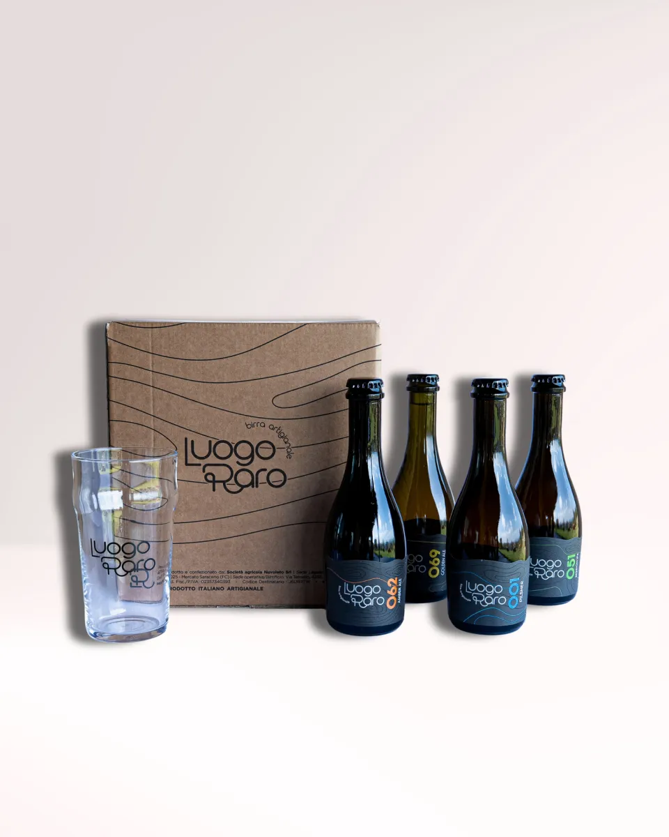 Luogo Raro Box Degustazione Confezione 4x33cl con Bicchiere