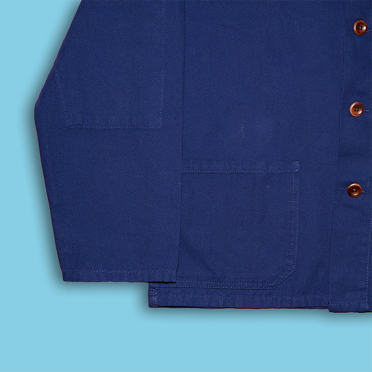Deya Steady Rolling Man chore jacket indigo cotone organico