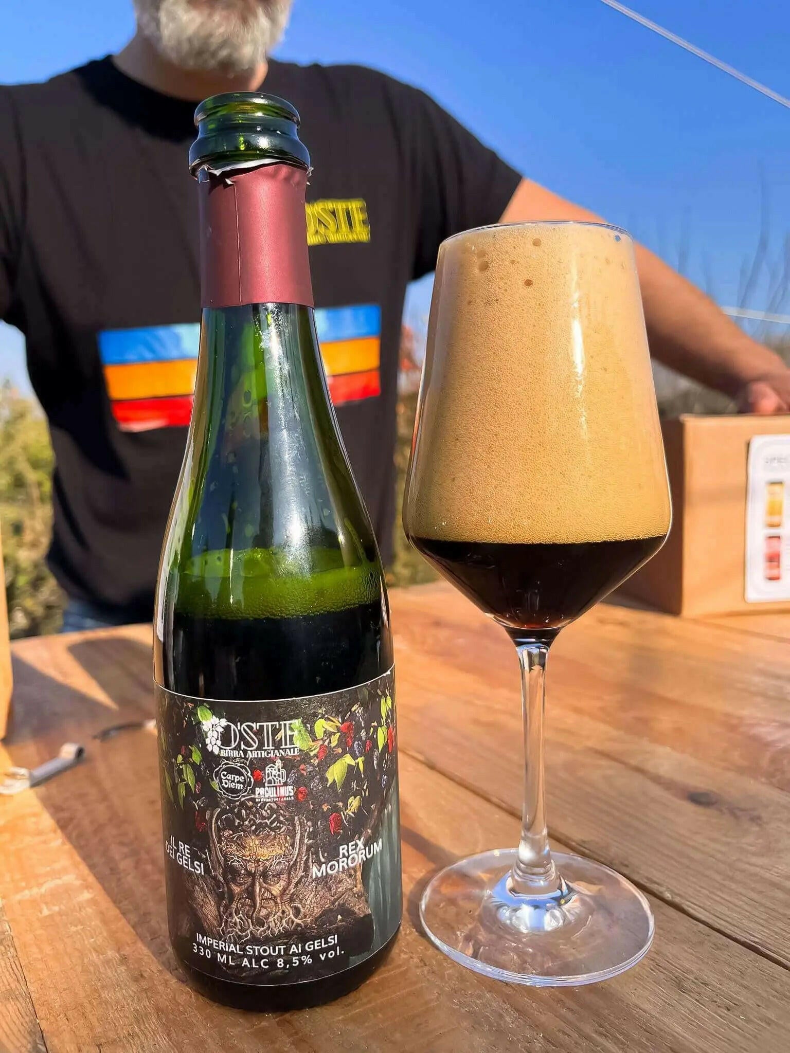 O'Ste Rex Mororum Imperial Stout birra 375ml gelsi neri