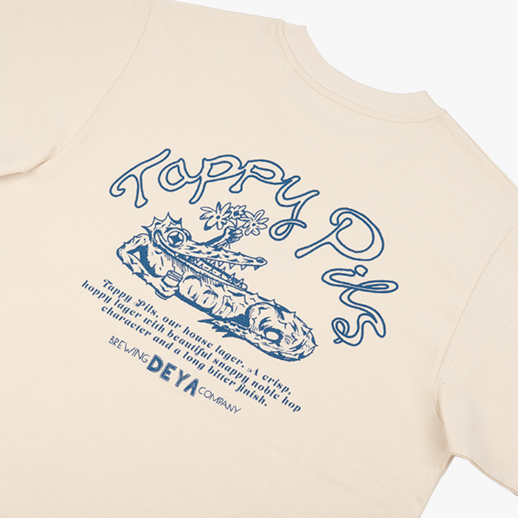 Deya Tappy Pils V3 T-Shirt Natural Raw L cotone riciclato