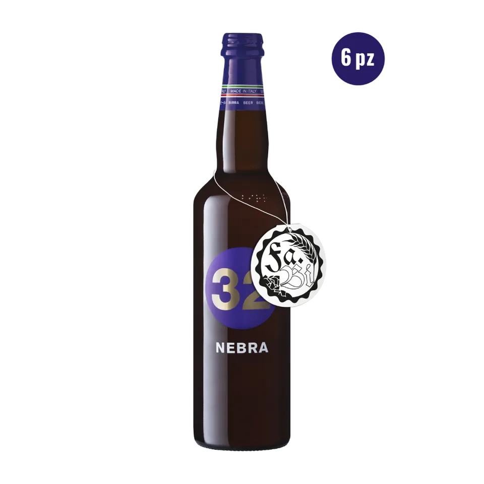 32 Via dei Birrai Nebra birra ambrata 75cl doppio malto