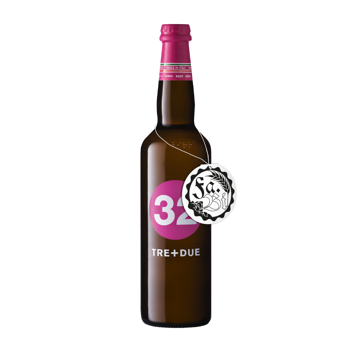 32 Via dei Birrai Tre+Due birra chiara 75cl 3,2% agrumi