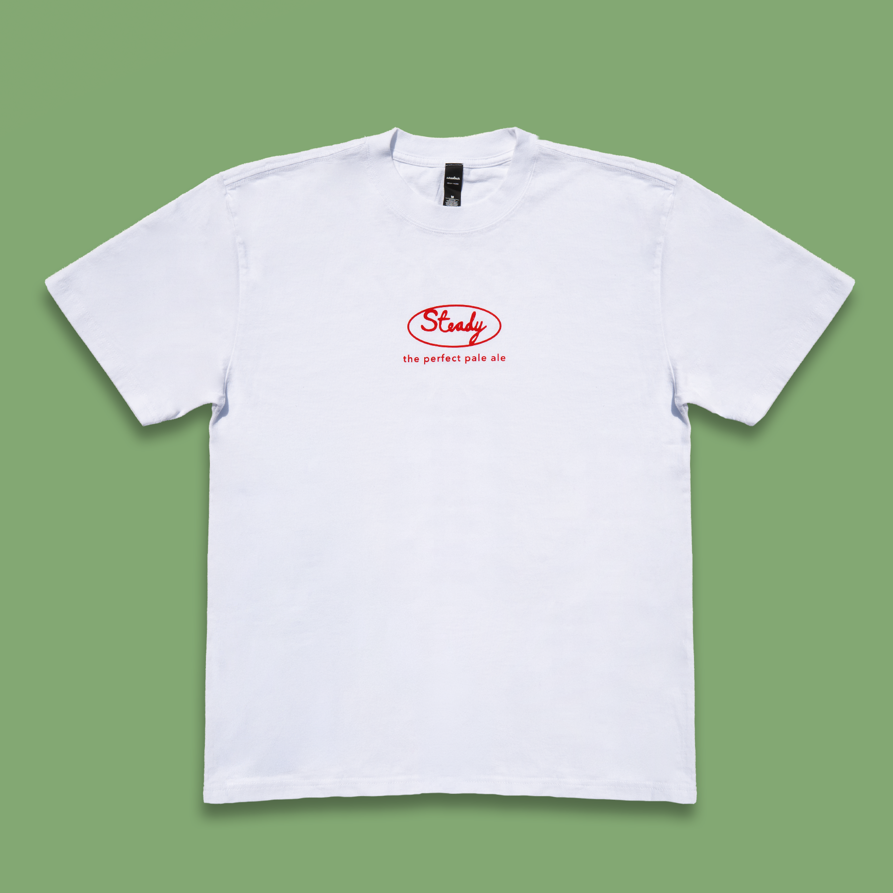Deya Steady Rolling Man t-shirt bianca cotone 240 gsm