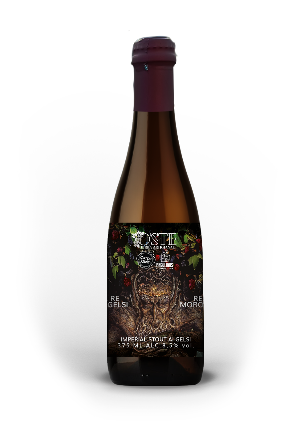 O'Ste Rex Mororum Imperial Stout birra 375ml gelsi neri
