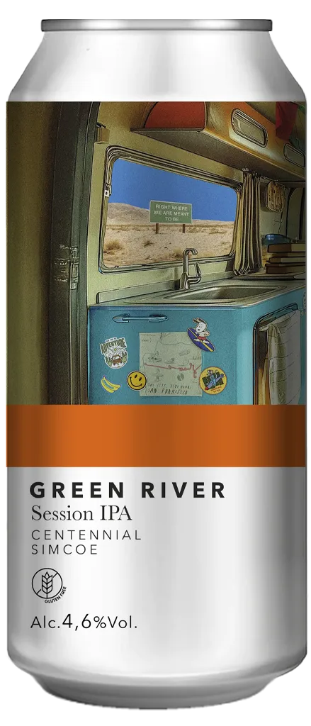 Shire Brewing Green River Session IPA Lattina 33cl Gluten Free