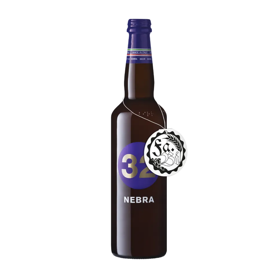 32 Via dei Birrai Nebra birra ambrata doppio malto 75 cl