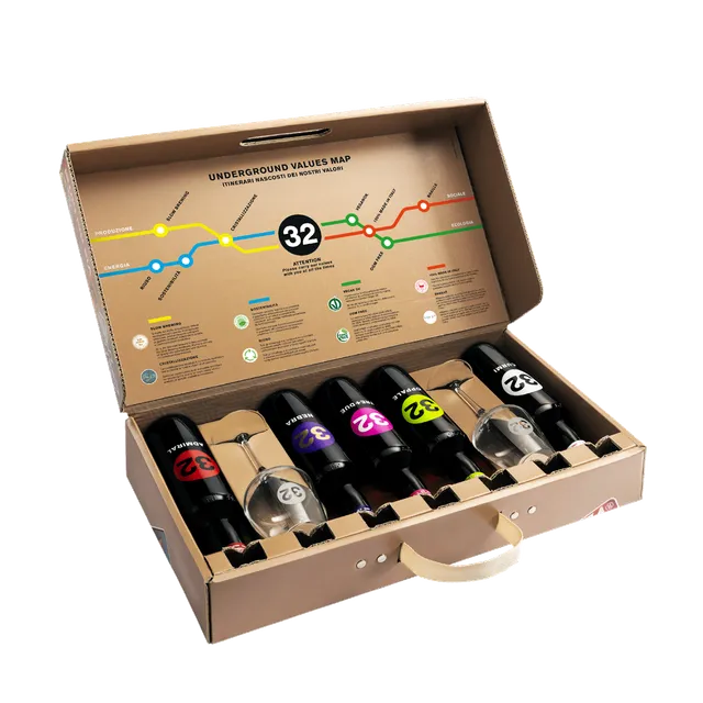 32 Via dei Birrai Voyage 32 box con calici 75 cl