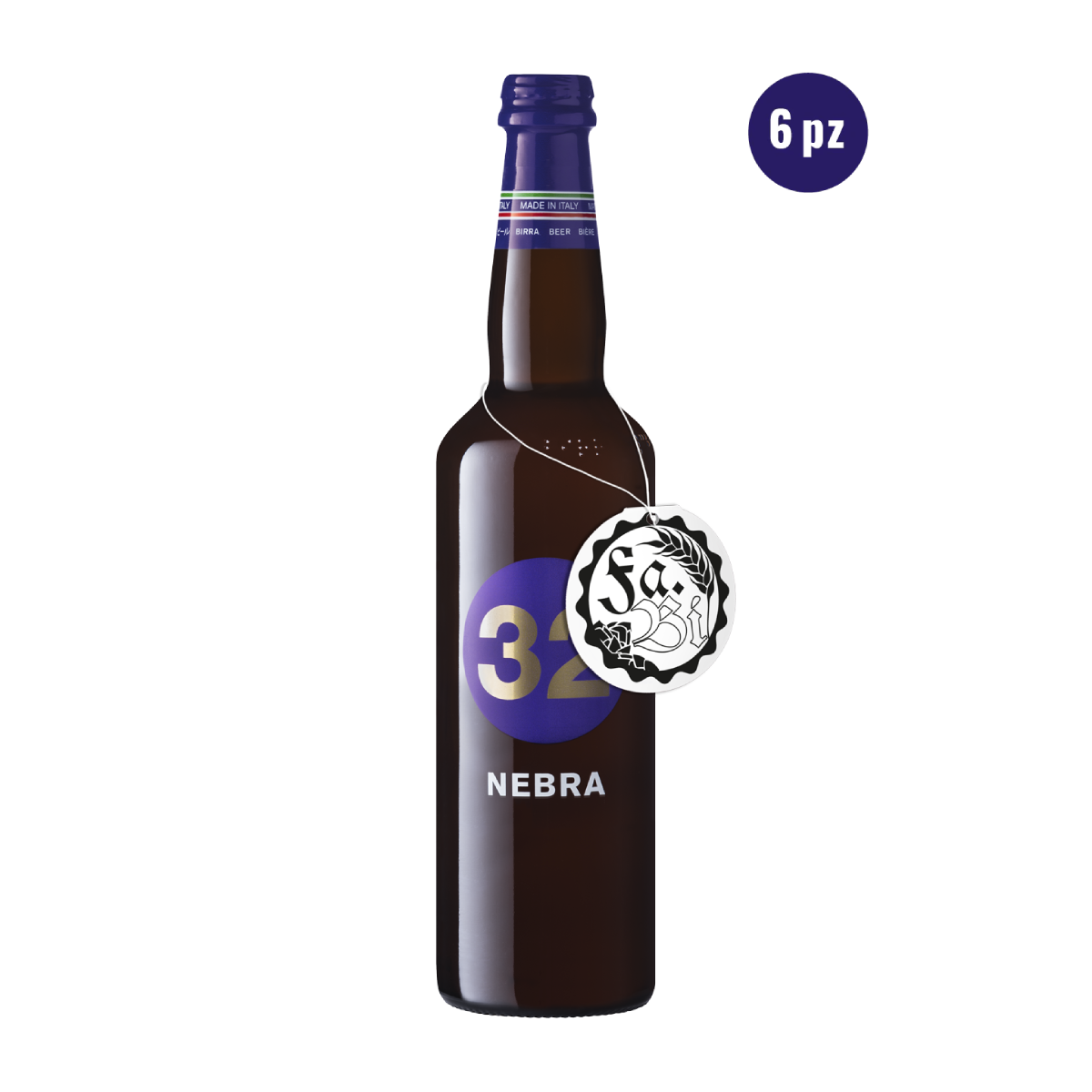 32 Via dei Birrai Nebra birra ambrata 75cl doppio malto