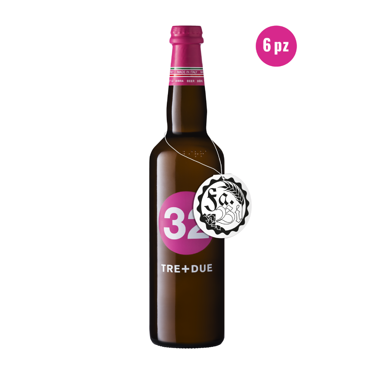 32 Via dei Birrai Tre+Due birra bianca 75cl agrumata leggera