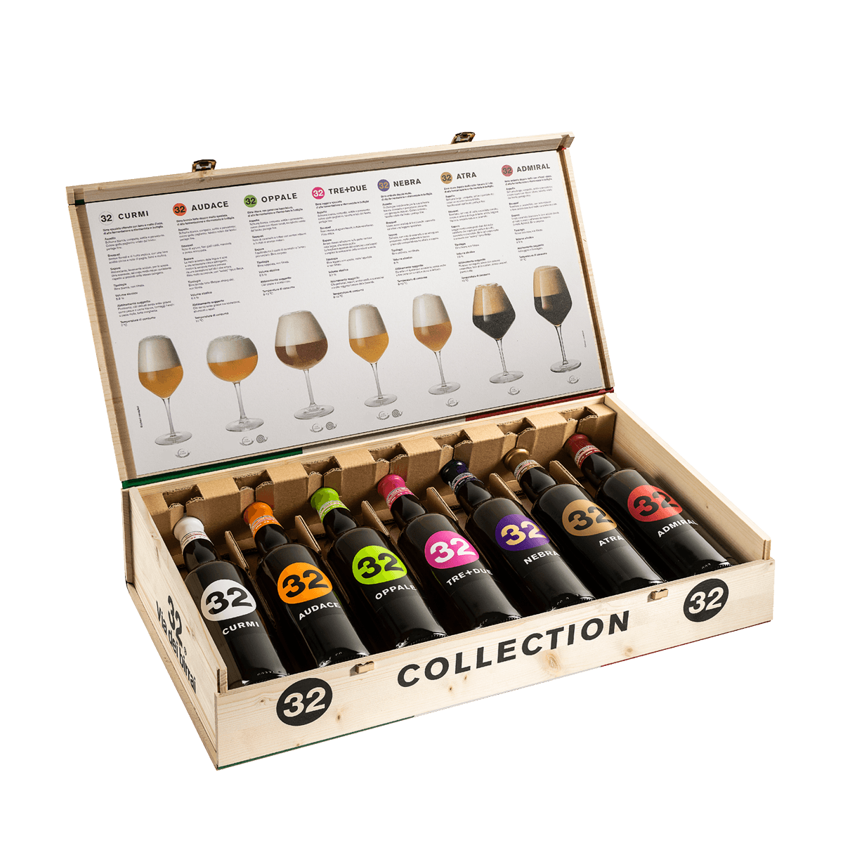 32 Via dei Birrai Collection 32 cassa legno 7x75 cl