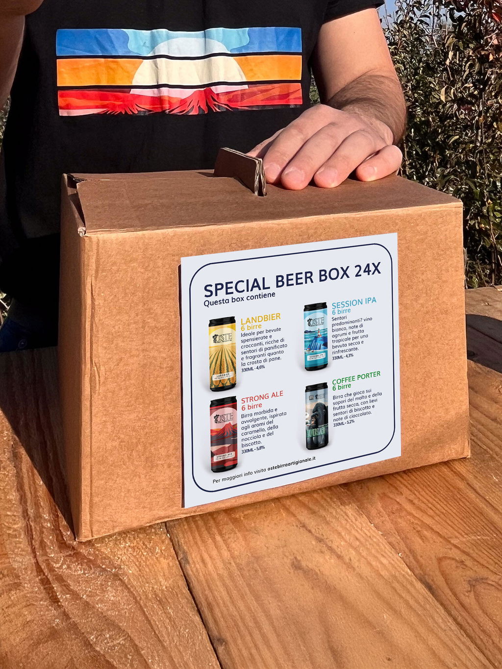 O'Ste Box degustazione 16 birre artigianali miste 6 stili 330 ml