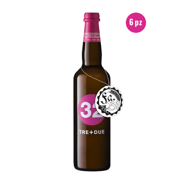 32 Via dei Birrai Tre+Due birra bianca 75cl agrumata leggera
