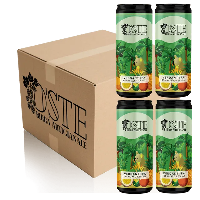 O'Ste Verdant IPA birra artigianale box 4 lattine 330ml tropicale
