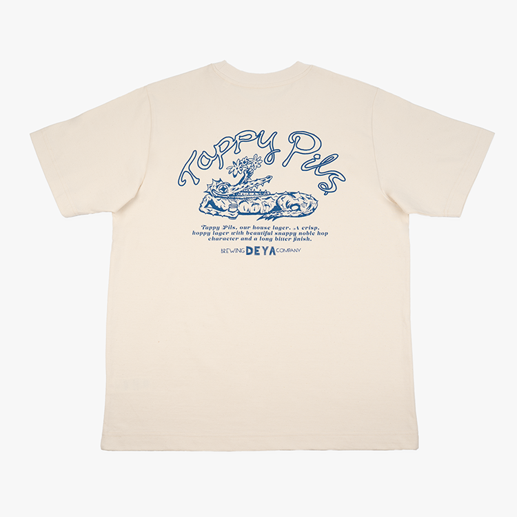 Deya Tappy Pils V3 T-Shirt Natural Raw L cotone riciclato
