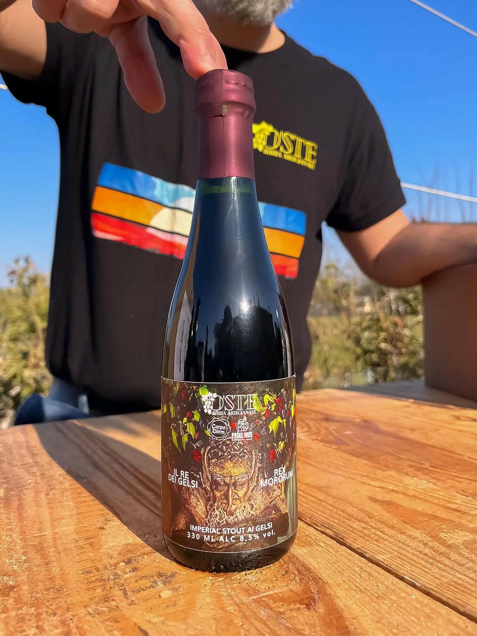 O'Ste Rex Mororum Imperial Stout birra 375ml gelsi neri