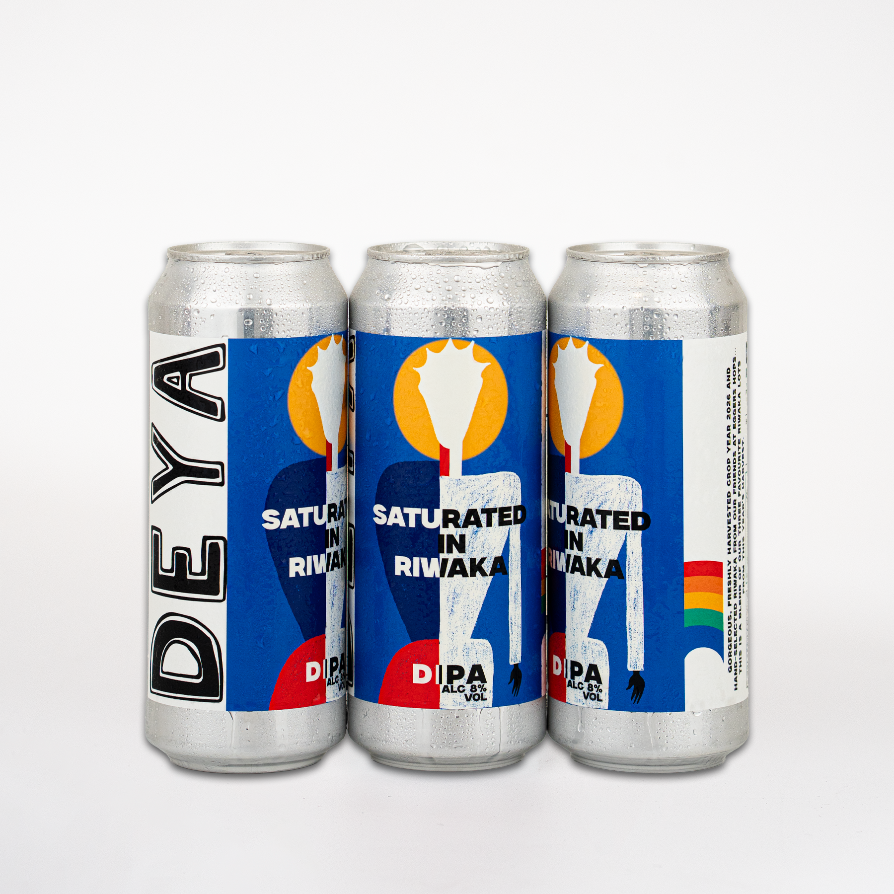 Deya Saturated In bundle 6 lattine 500ml DIPA 8% Riwaka