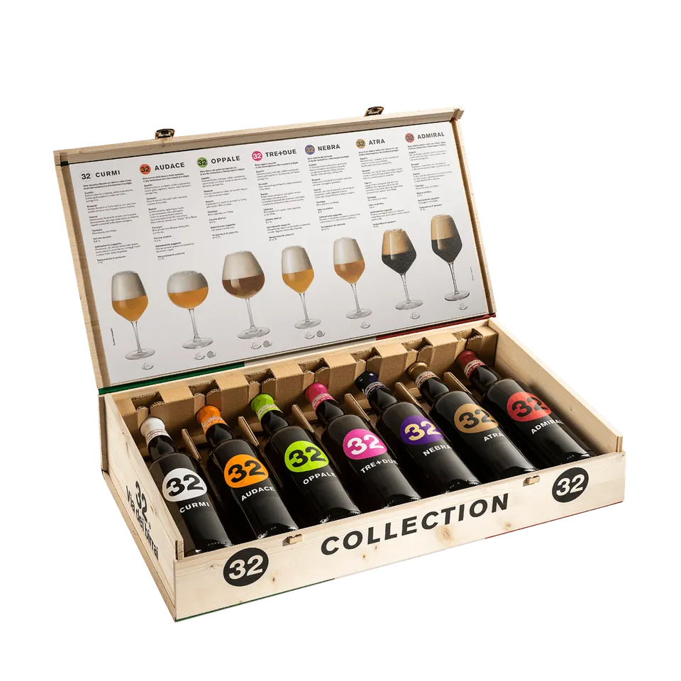 32 Via dei Birrai Collection 32 cassa legno 7x75 cl
