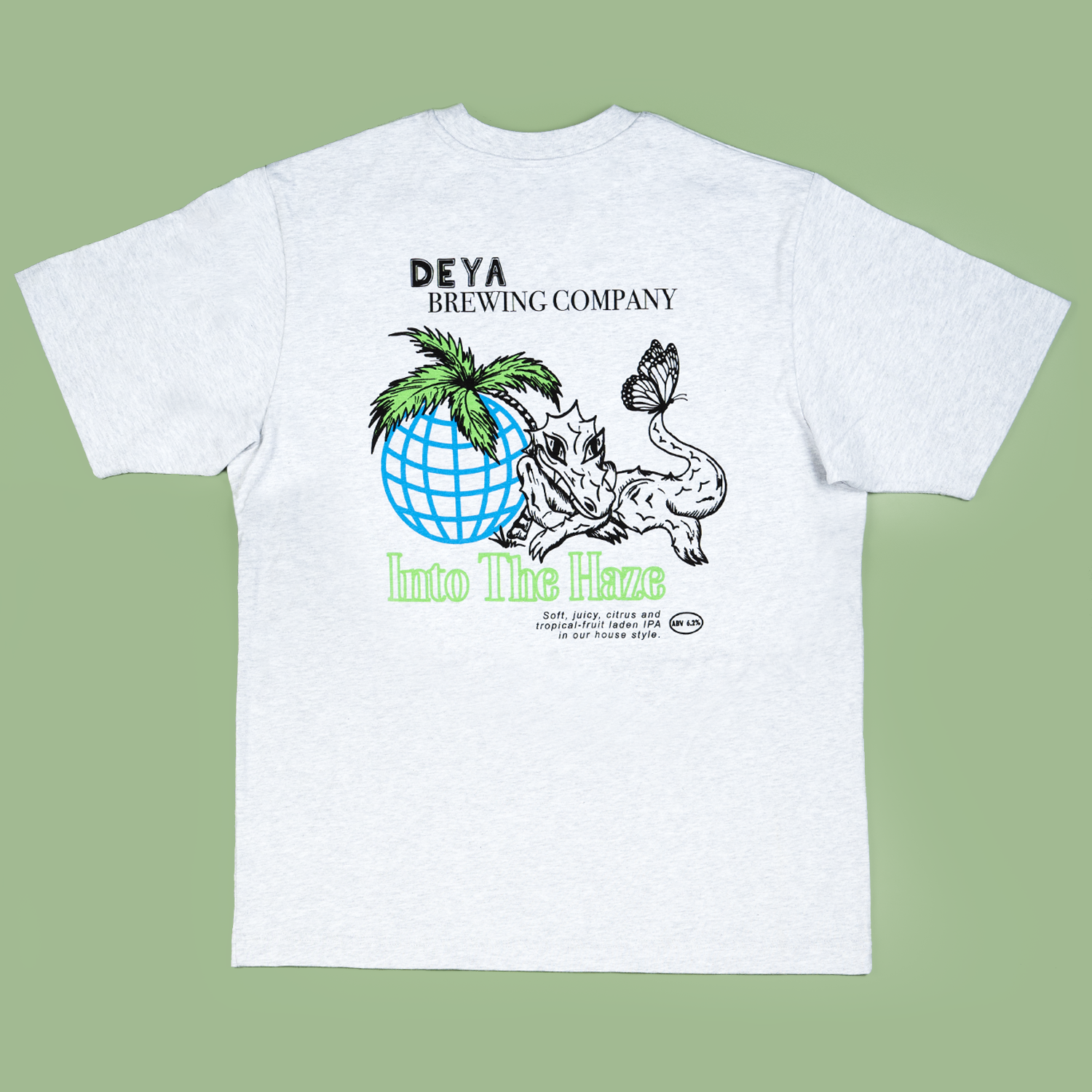 Deya Bundles Into the Haze IPA birra maglietta bicchiere