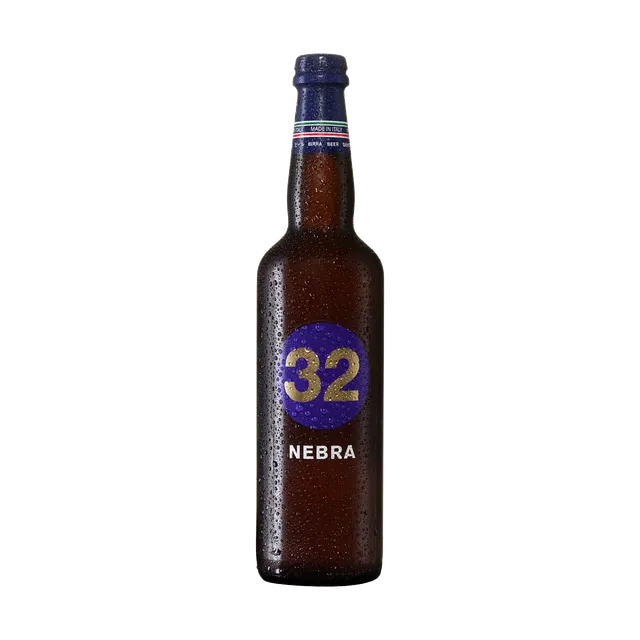 32 Via dei Birrai Nebra birra ambrata 75cl 8% sambuco